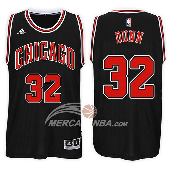 Maglia NBA Chicago Bulls Kris Dunn Alternate 2017-18 Nero
